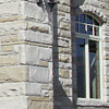 Colorado buff stone covered entryway